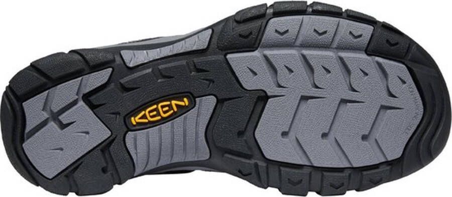 Keen Newport Heren Wandelsandalen Black Steel Grey Zwart Leer K1022247