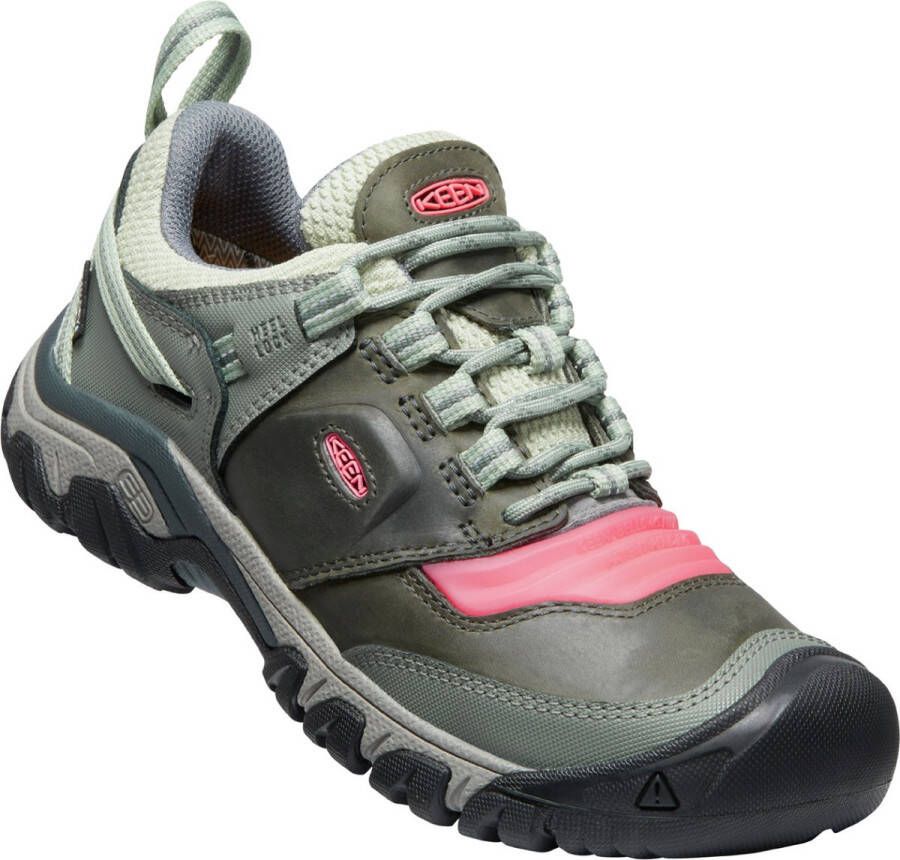 Keen Ridge Flex Dames Wandelschoenen Castor Grey Dubarry Grijs Leer K1024922