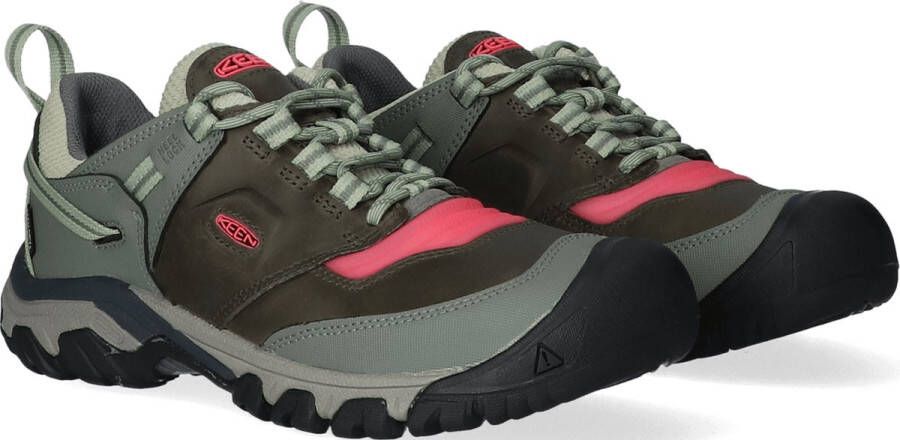 Keen Ridge Flex Dames Wandelschoenen Castor Grey Dubarry Grijs Leer K1024922