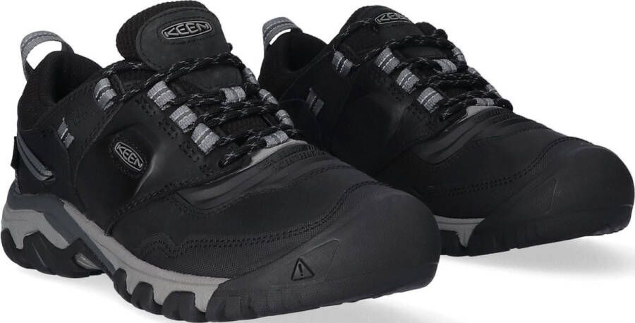 Keen Ridge Flex Heren Wandelschoenen Black Magnet Zwart Leer K1024916