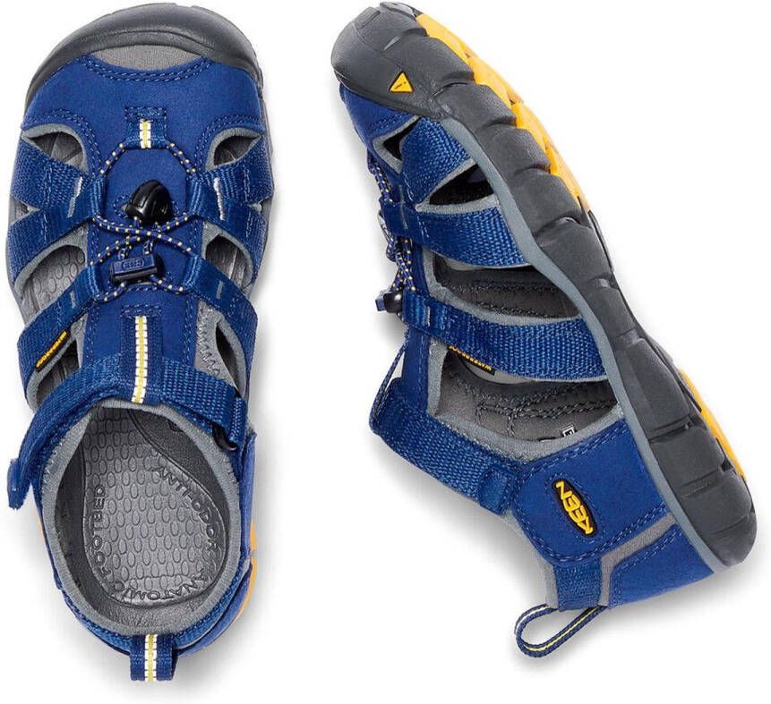 Keen Seacamp II Older Kids Sandalen Blue Depths Gargoyle Blauw Polyester K1010096