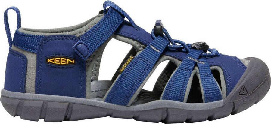 Keen Seacamp II Younger Kids Sandalen Blue Depths Gargoyle Blauw Polyester K1010088