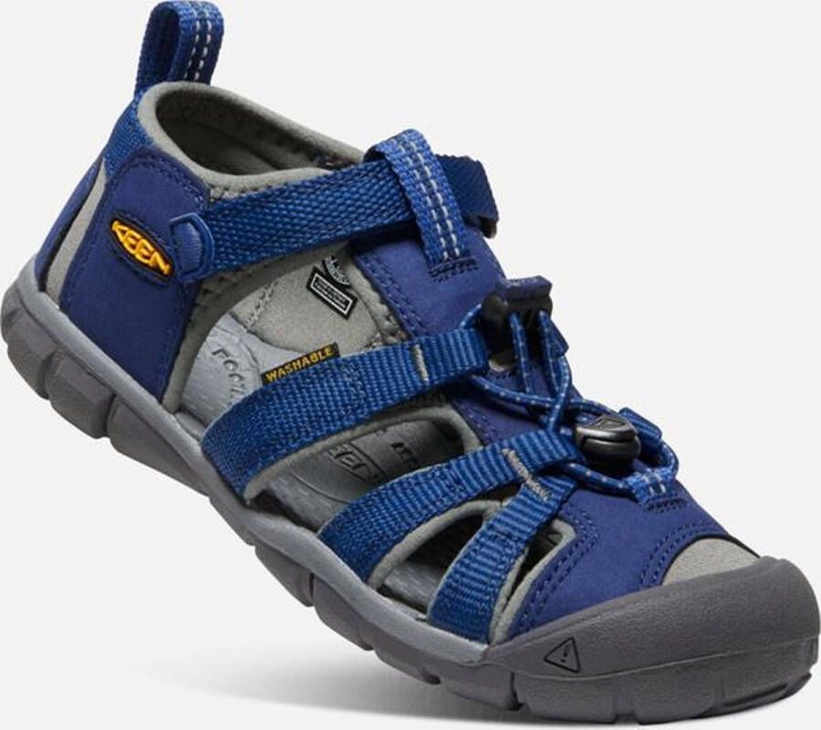 Keen Seacamp II Younger Kids Sandalen Blue Depths Gargoyle Blauw Polyester K1010088