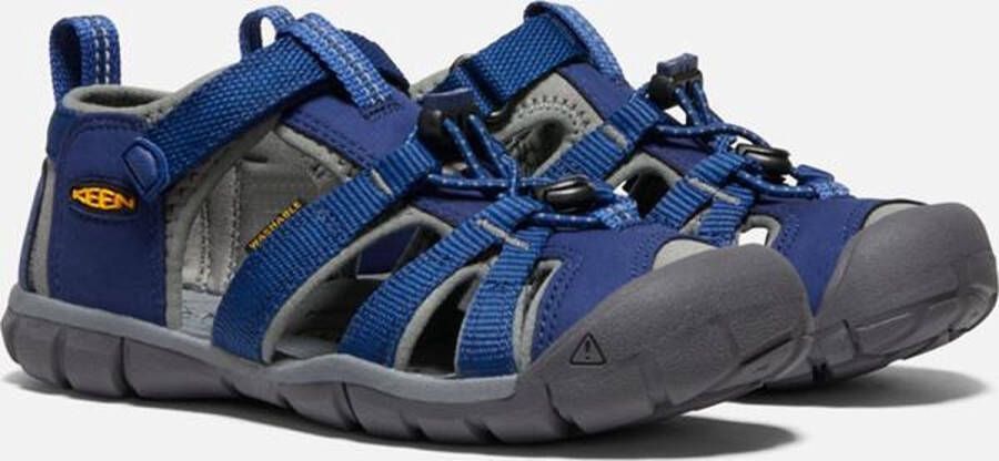 Keen Seacamp II Younger Kids Sandalen Blue Depths Gargoyle Blauw Polyester K1010088