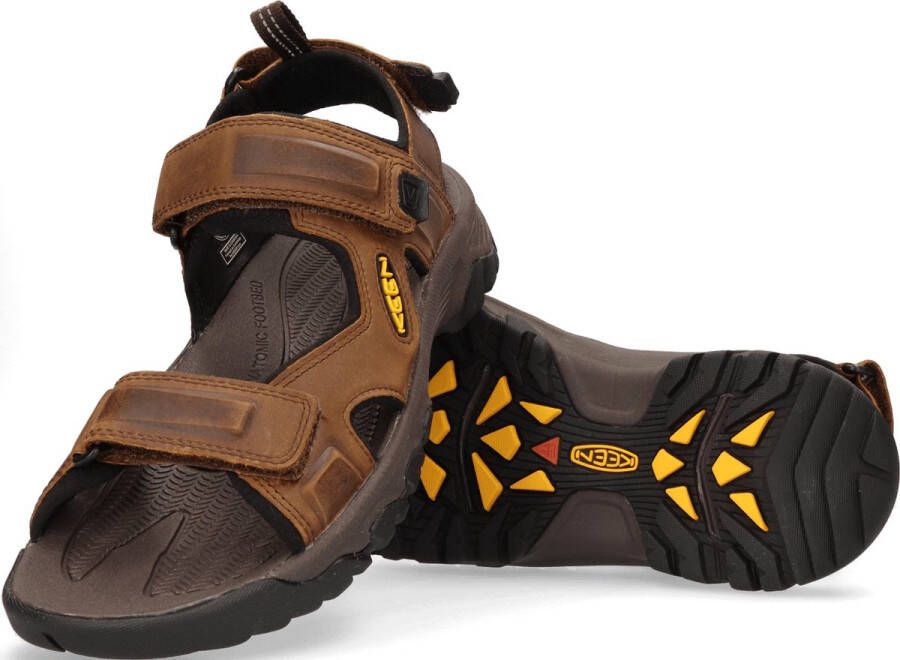 Keen Targhee III Heren Wandelsandalen Bison Mulch Bruin Leer K1022423