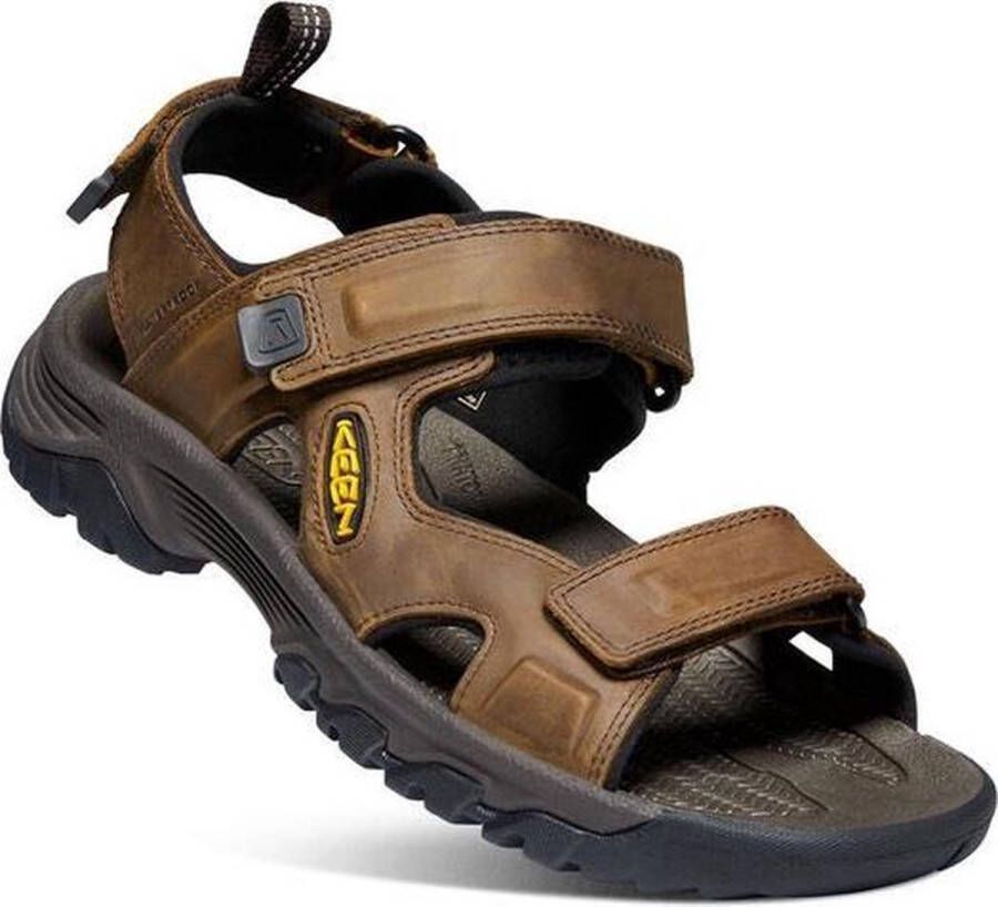 Keen Targhee III Heren Wandelsandalen Bison Mulch Bruin Leer K1022423