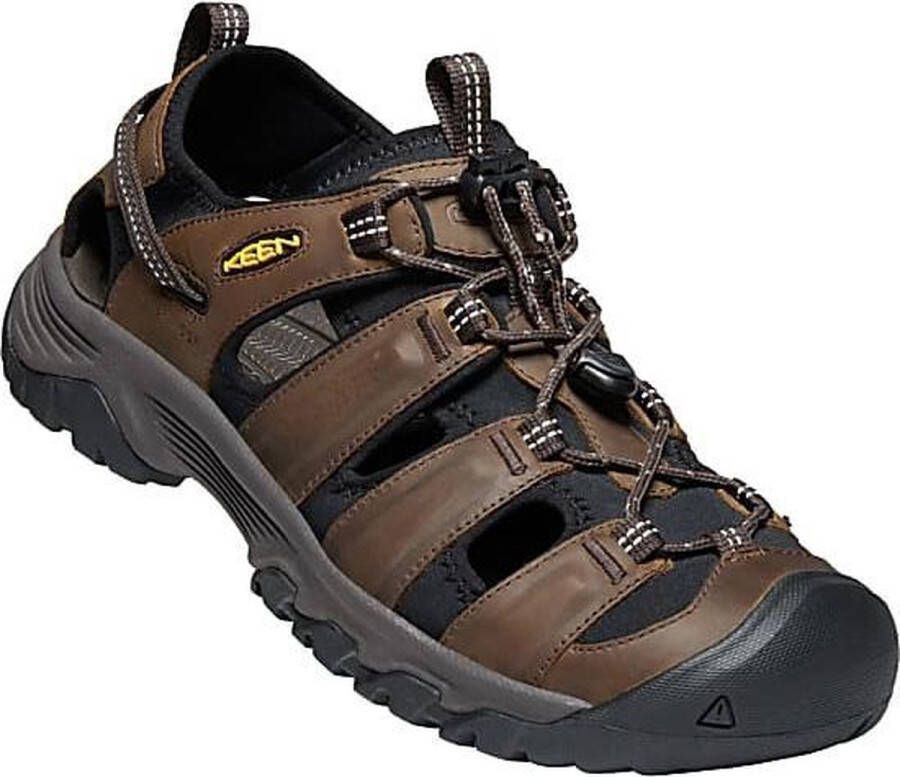 Keen Targhee III Heren Wandelsandalen Bison Mulch Bruin Leer K1022427