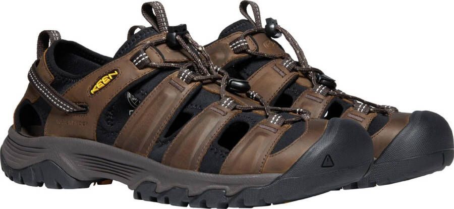 Keen Targhee III Heren Wandelsandalen Bison Mulch Bruin Leer K1022427