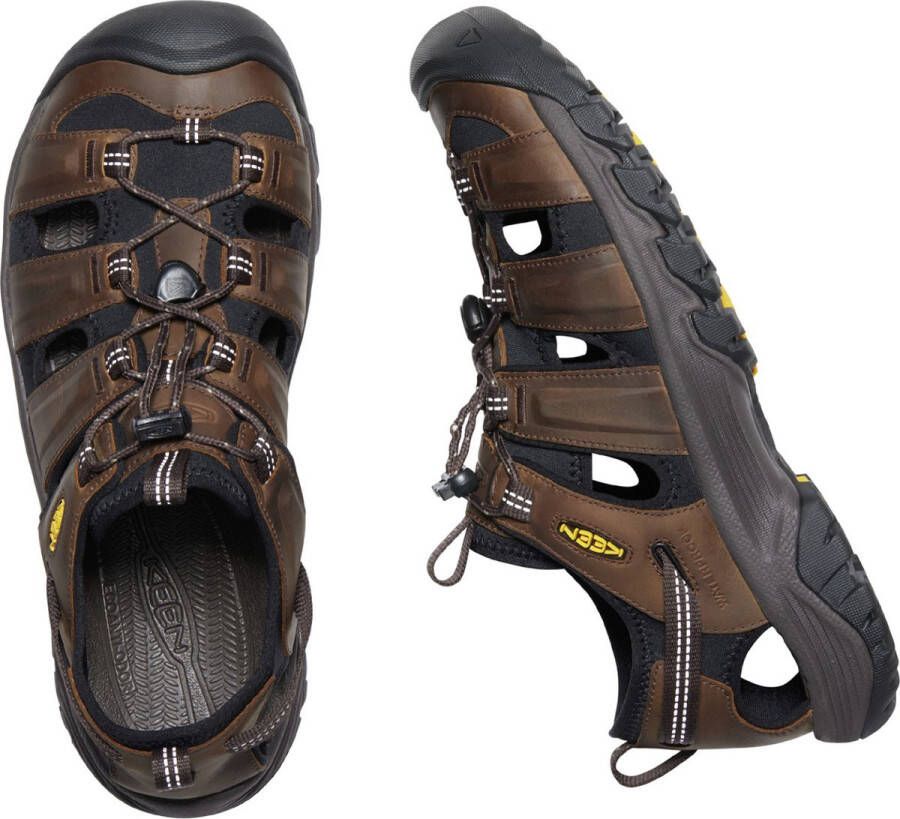 Keen Targhee III Heren Wandelsandalen Bison Mulch Bruin Leer K1022427