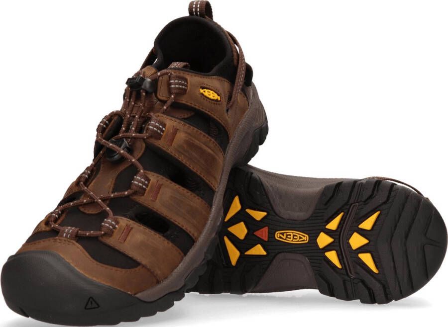 Keen Targhee III Heren Wandelsandalen Bison Mulch Bruin Leer K1022427