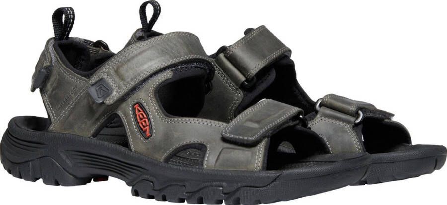 Keen Targhee III Heren Wandelsandalen Grey Black Grijs Leer K1022424