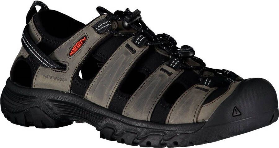 Keen Targhee III Heren Wandelsandalen Grey Black Grijs Leer K1022428