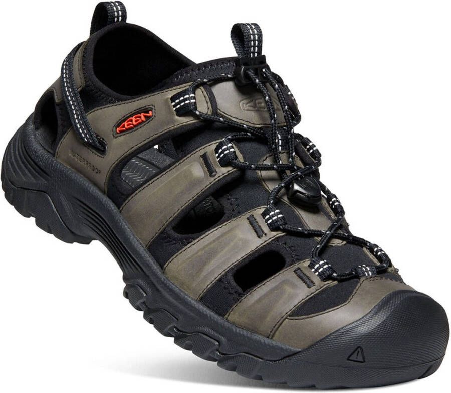 Keen Targhee III Heren Wandelsandalen Grey Black Grijs Leer K1022428