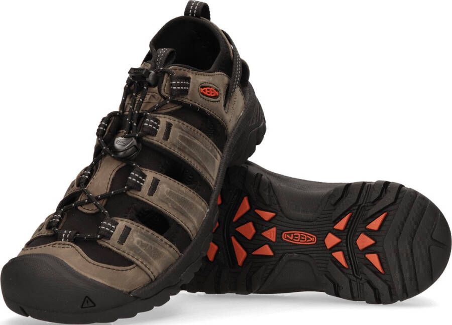 Keen Targhee III Heren Wandelsandalen Grey Black Grijs Leer K1022428