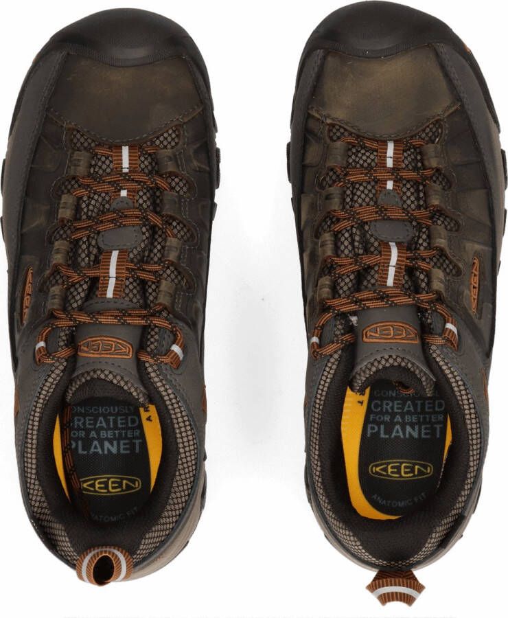 Keen Targhee III Heren Wandelschoenen Black Olive Golden Brown Groen Leer K1017784