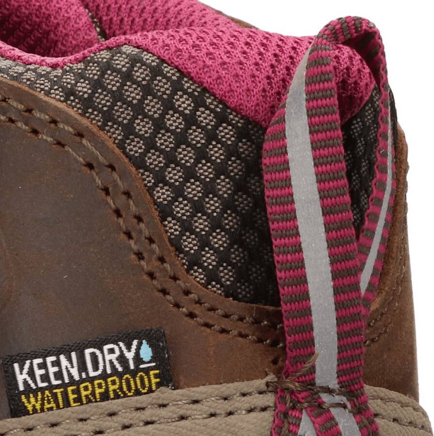 Keen Targhee III Mid Dames Wandelschoenen Weiss Boysenberry Bruin Leer