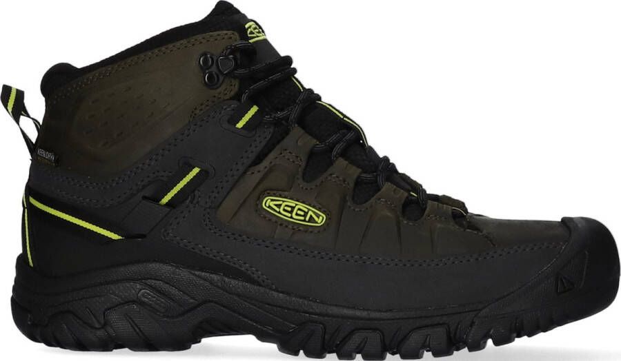 Keen Targhee III Mid Heren Wandelschoenen Forest Night Evening Primrose Groen Leer K1026861