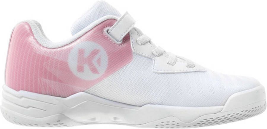 Kempa Wing 2.0 Velcro kinderen Sportschoenen Volleybal Indoor wit roze