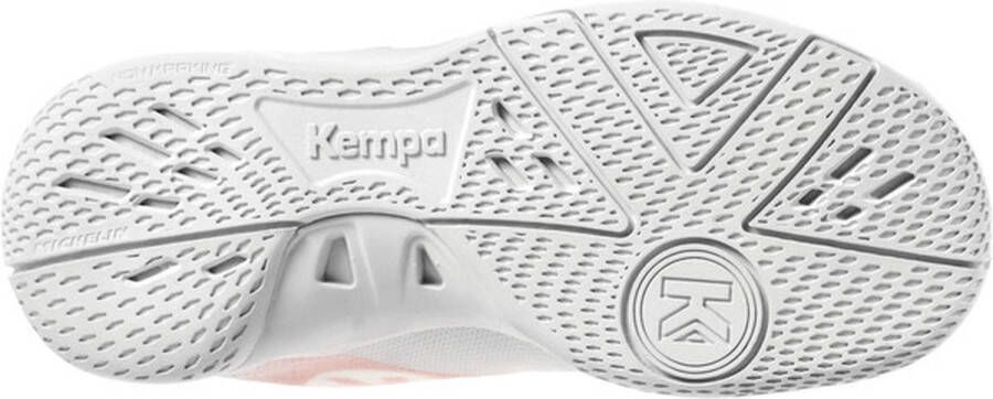 Kempa Wing 2.0 Velcro kinderen Sportschoenen Volleybal Indoor wit roze