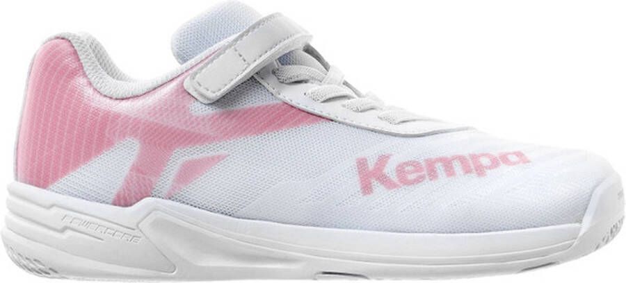 Kempa Wing 2.0 Velcro kinderen Sportschoenen Volleybal Indoor wit roze