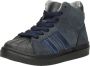 KEQ Jongens veterschoenen Hoog blauw - Thumbnail 4