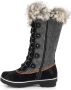 KIMBERFEEL Sissi Sneeuw Laarzen Charcoal Grey Dames - Thumbnail 4