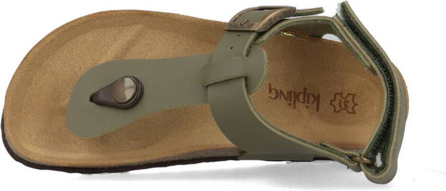 Kipling Juan Sandalen groen Imitatieleer Heren