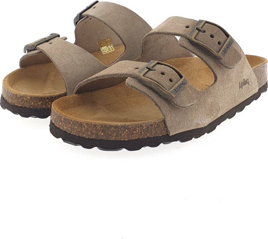 Kipling Medina 4 slipper lever taupe