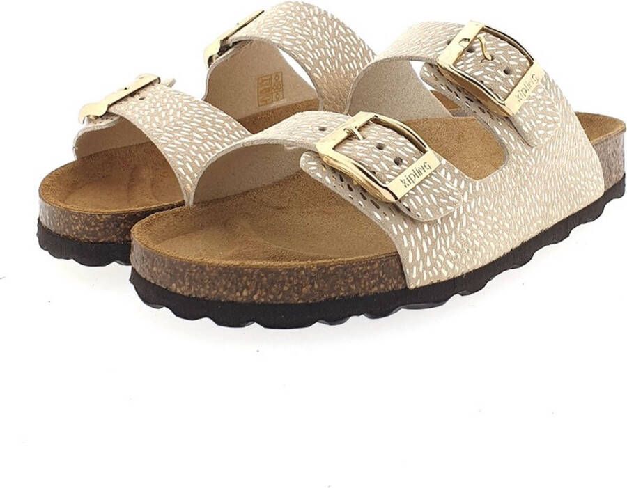 Kipling Pepita 4 Slippers Meisjes Goud