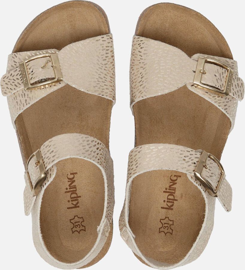 Kipling Pepita Sandalen goud Leer