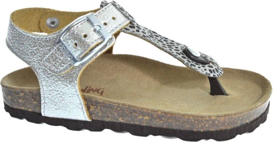 Kipling Rikulu 4 sandalen zilver