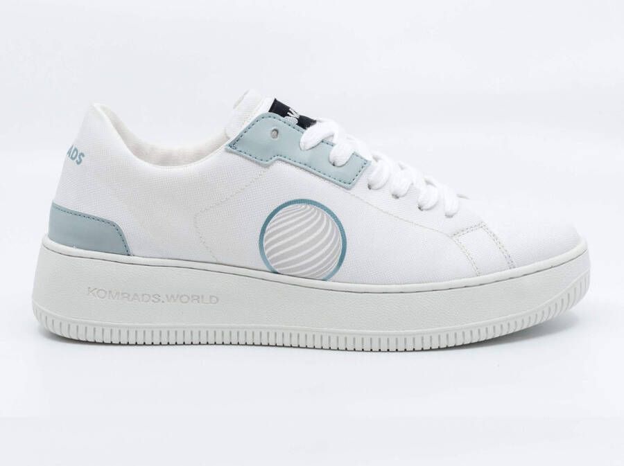 Komrads vegan sneakers OCNS Pacific Low Sea Mist Schoen uit duurzaam en gerecycleerd materiaal Wit