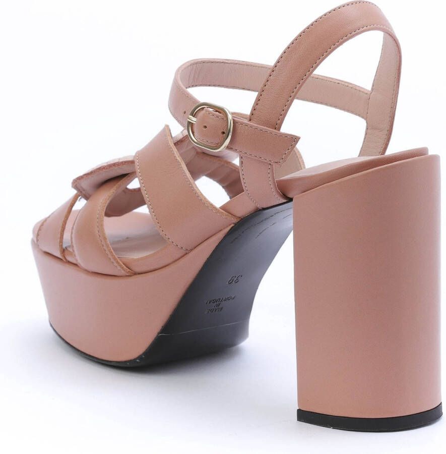 Kunoka ANNA high sandal nude Sandalen met hak Dames Roze - Foto 5