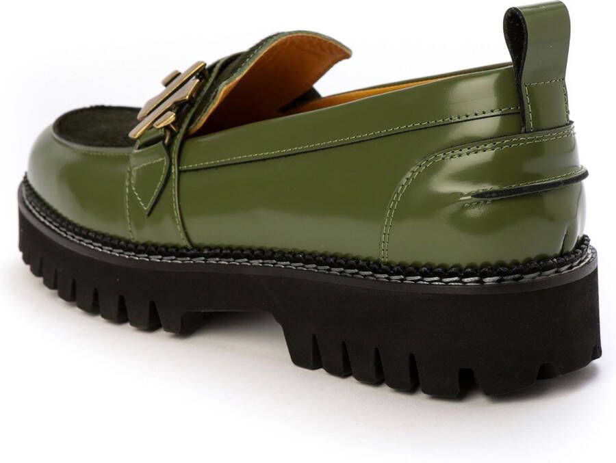 Kunoka EMMY loafer malachite Loafers Dames Groen - Foto 4