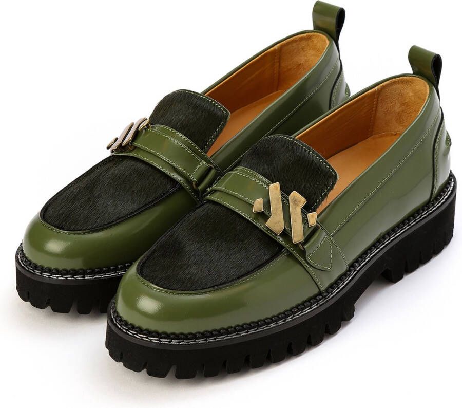 Kunoka EMMY loafer malachite Loafers Dames Groen - Foto 6