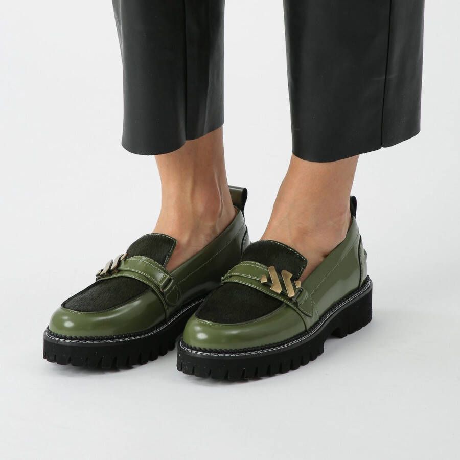 Kunoka EMMY loafer malachite Loafers Dames Groen