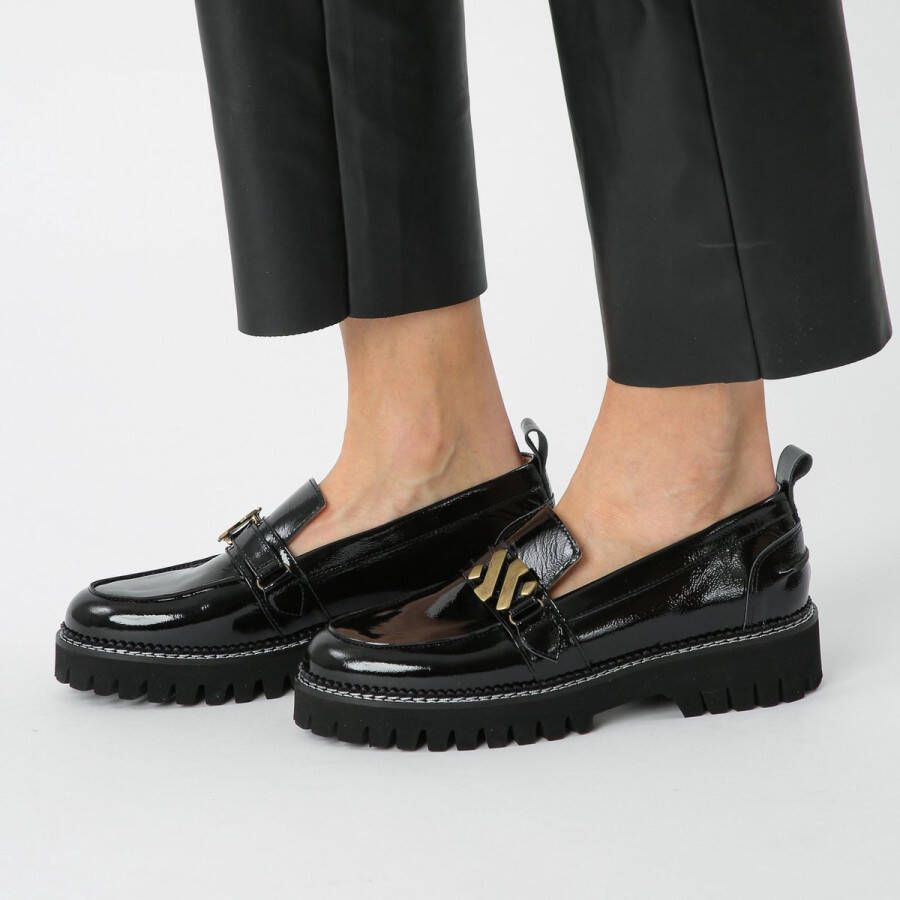 Kunoka EMMY loafer onyx Loafers Dames Zwart