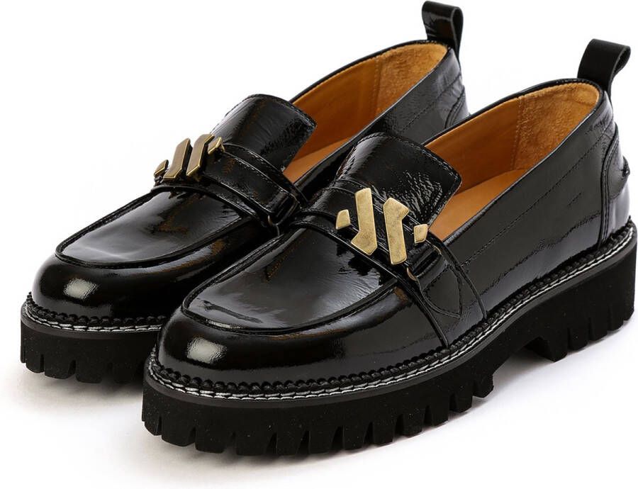 Kunoka EMMY loafer onyx Loafers Dames Zwart