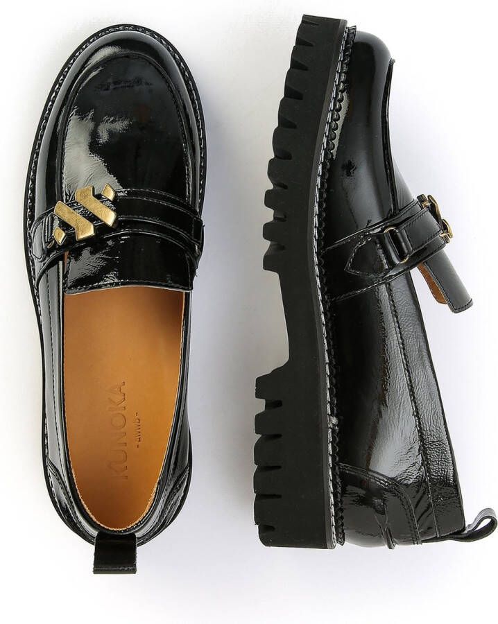 Kunoka EMMY loafer onyx Loafers Dames Zwart