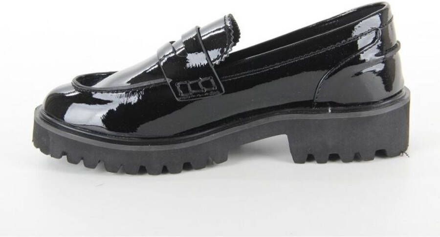 La Strada Chunky loafer zwart lak dames