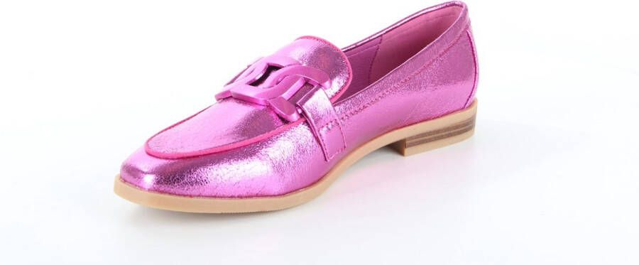 La Strada Loafer fuchsia metallic dames