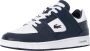 Lacoste Court Cage Sma Heren Sneakers Wit Donkerblauw - Thumbnail 7