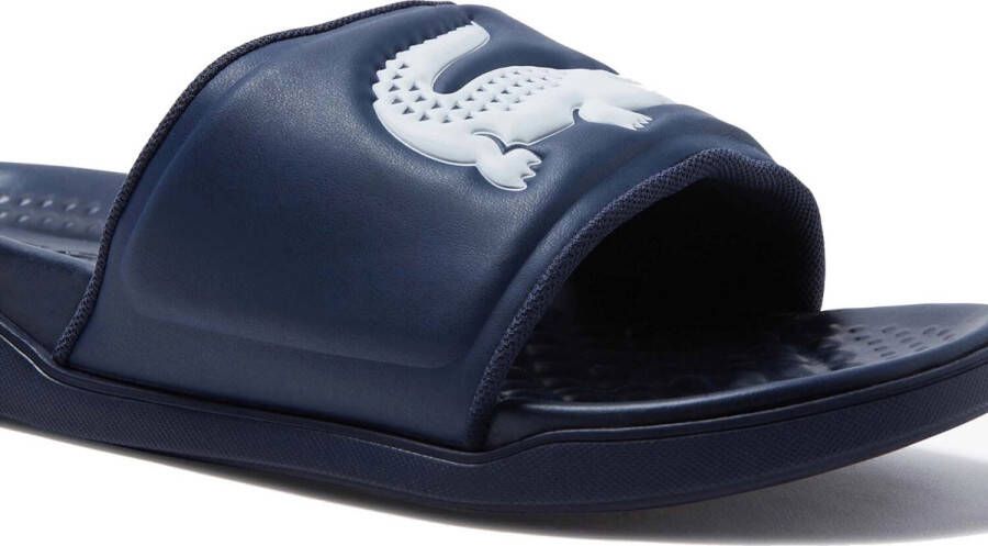 Lacoste Croco Dualiste Heren Slippers Blauw Wit