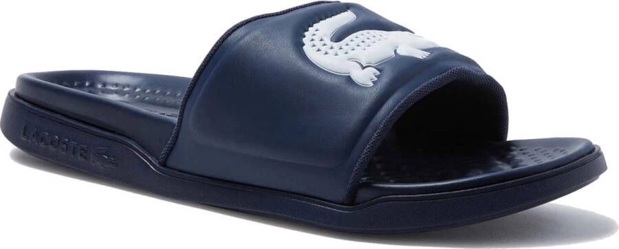 Lacoste Croco Dualiste Heren Slippers Blauw Wit