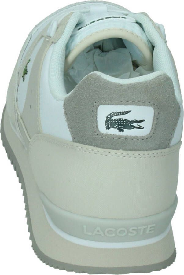 Lacoste Partner Piste Heren Sneakers Gebroken Wit