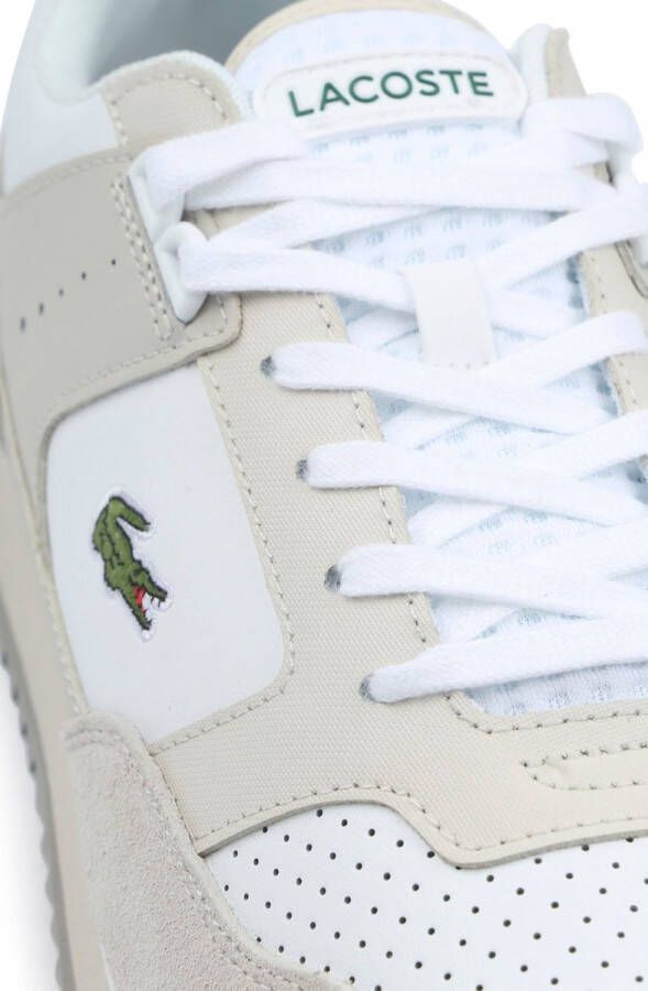 Lacoste Partner Piste Heren Sneakers Gebroken Wit