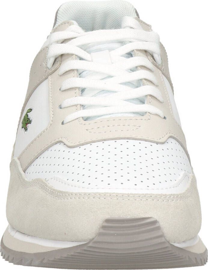 Lacoste Partner Piste Heren Sneakers Gebroken Wit