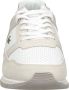 Lacoste Vintage-geïnspireerde Partner Piste Leren Sneakers Beige Heren - Thumbnail 14