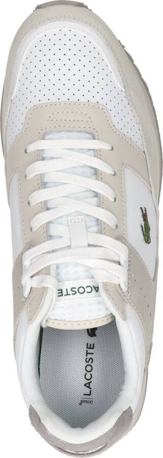 Lacoste Partner Piste Heren Sneakers Gebroken Wit