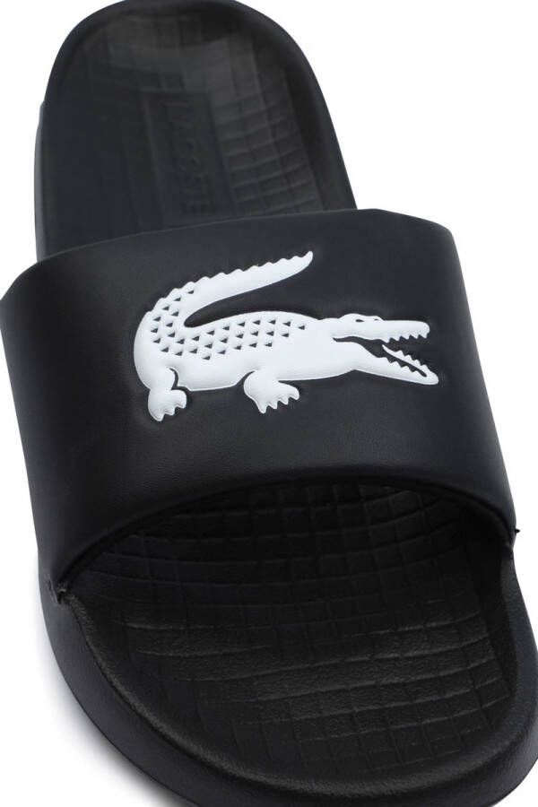 Lacoste Serve Slide 1.0 Heren Slippers Zwart Wit